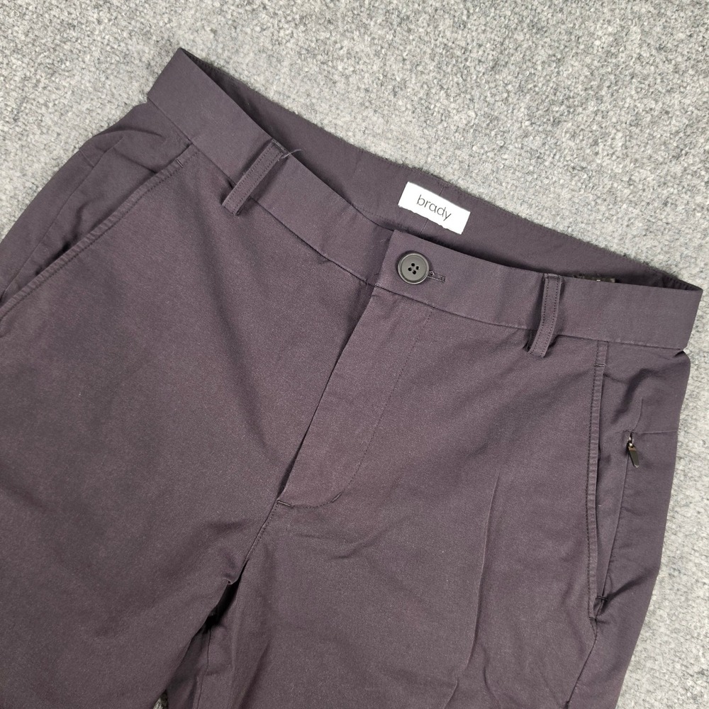 Brady + Live Pants Men‎ 30 Black Technical Stretch Chino Trousers